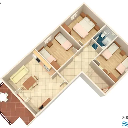 With Parking Space Srima - Vodice, - 6099 ヴォディツェ